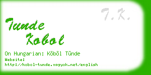 tunde kobol business card
